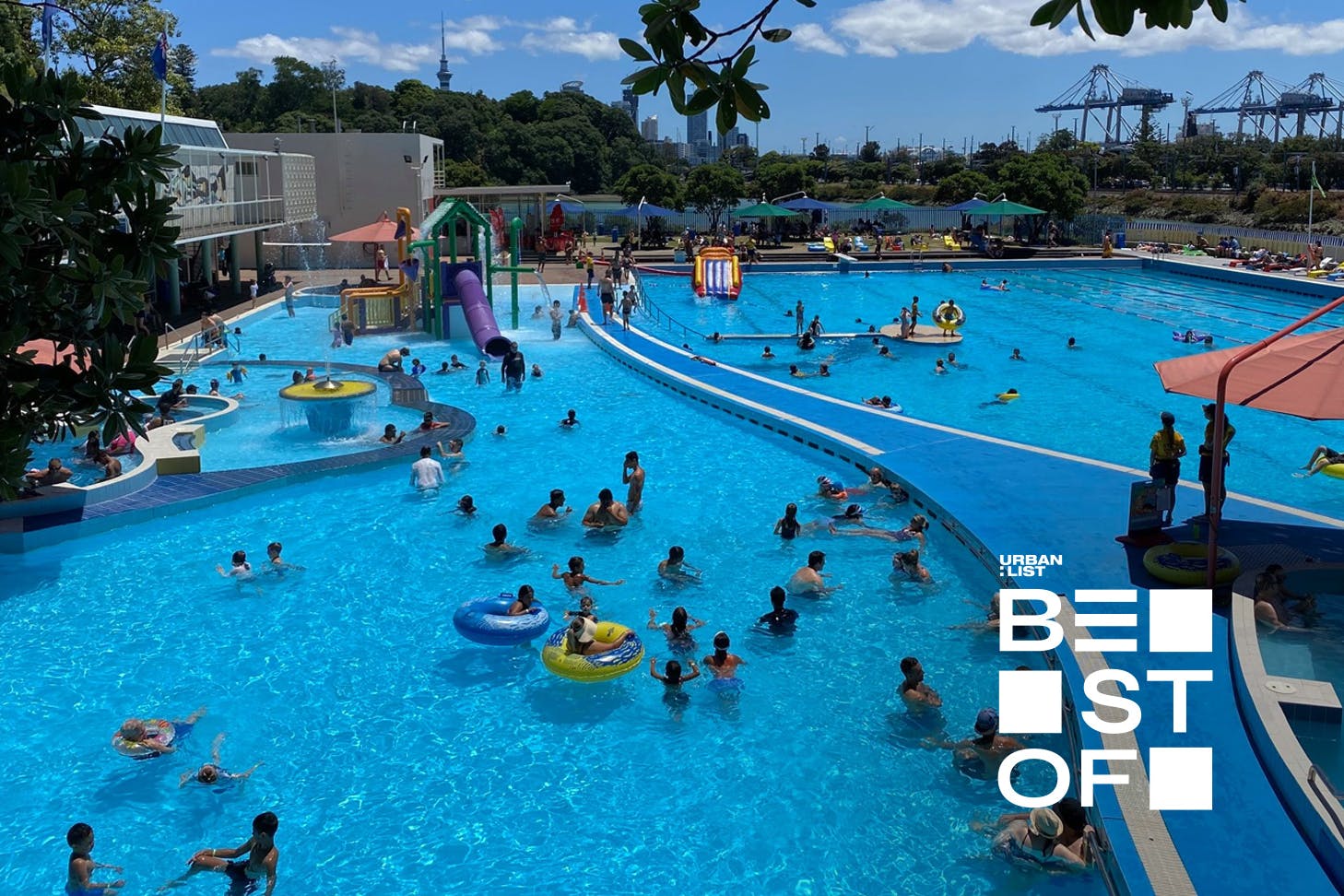 A view of Parnell Baths, one of the best swimming pools in Auckland.